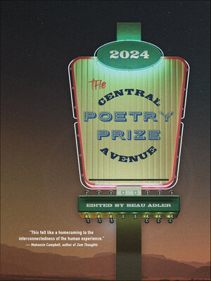 cover image of The Central Avenue Poetry Prize 2024